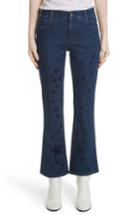 Women's Stella Mccartney Star Print Crop Flare Jeans - Blue