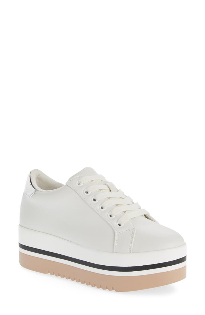 Women's Steve Madden Alley Platform Sneaker .5 M - Grey