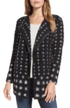 Women's Nic+zoe Round The Clock Cotton Blend Dot Jacket - Black