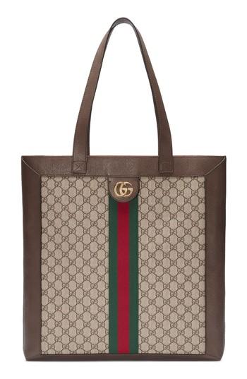Gucci Large Gg Supreme Canvas Tote - Beige