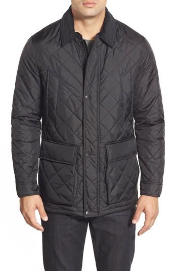 Men's Cole Haan Quilted Jacket, Size - Black