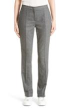 Women's Fabiana Filippi High Waist Flannel Trousers Us / 40 It - Grey