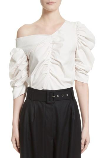 Women's Isa Arfen Gathered One-shoulder Top Us / 8 Uk - White