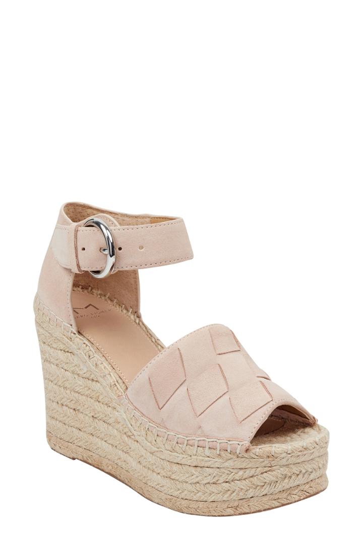 Women's Marc Fisher Ltd Adalla Platform Wedge Sandal M - Beige