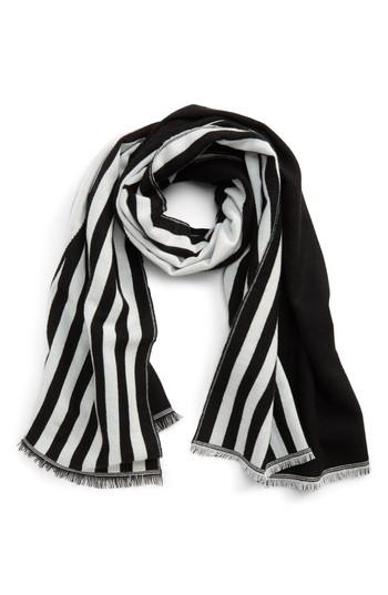 Women's Bp. Graphic Pattern Scarf, Size - Black