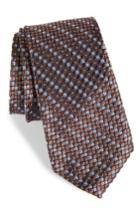 Men's Nordstrom Men's Shop Carter Dot Silk Tie, Size - Brown