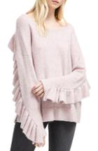 Women's French Connection Emilde Ruffle Detail Sweater - Pink