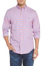 Men's Vineyard Vines Tucker Bayard Classic Fit Plaid Sport Shirt - Pink