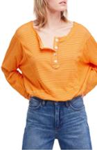 Women's Free People Hong Kong Henley - Orange