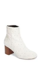 Women's Rag & Bone Drea Genuine Calf Hair Block Heel Bootie Us / 35eu - White