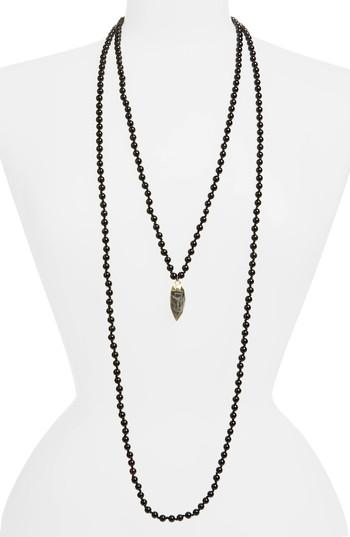 Women's Love's Affect Knotted Two-strand Pendant Necklace