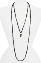 Women's Love's Affect Knotted Two-strand Pendant Necklace