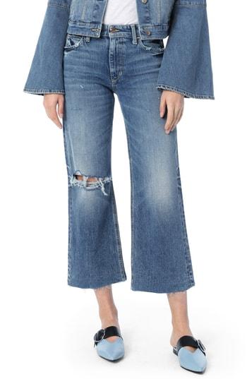 Women's Joe's Wyatt Ripped Crop Flare Jeans - Blue