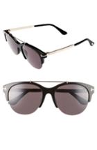 Women's Tom Ford Adrenne 55mm Sunglasses - Black/ Rose Gold/ Smoke