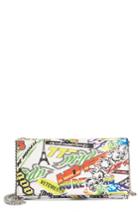 Women's Vetements Sticker Wallet On A Chain - White