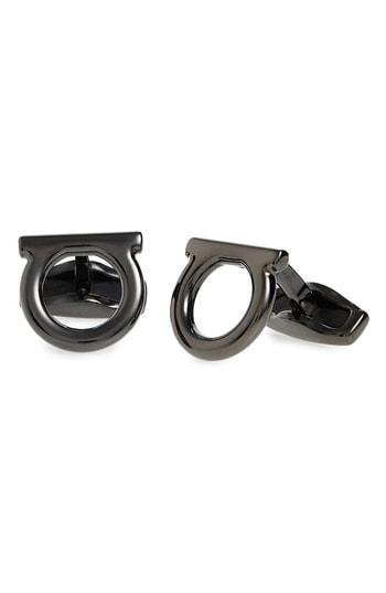 Men's Salvatore Ferragamo Single Gancio Cuff Links