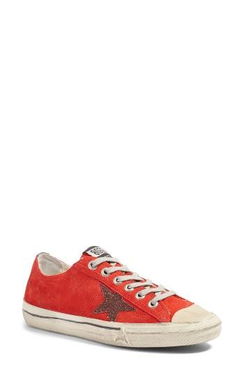 Women's Golden Goose V-star 2 Low Top Sneaker Eu - Red