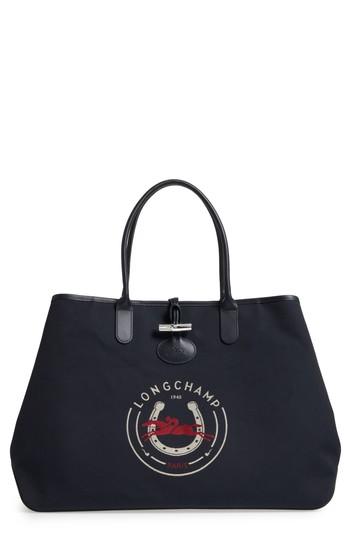 Longchamp Roseau 1948 Extra Large Tote - Blue