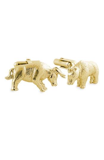 Men's David Donahue 'bull & Bear' Cuff Links