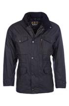 Men's Barbour 'sapper' Regular Fit Waterproof Waxed Cotton Jacket, Size - Black