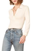 Women's Reformation Anne Ribbed Top - White