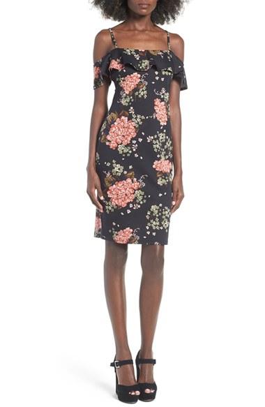 Women's June & Hudson Off The Shoulder Body-con Dress