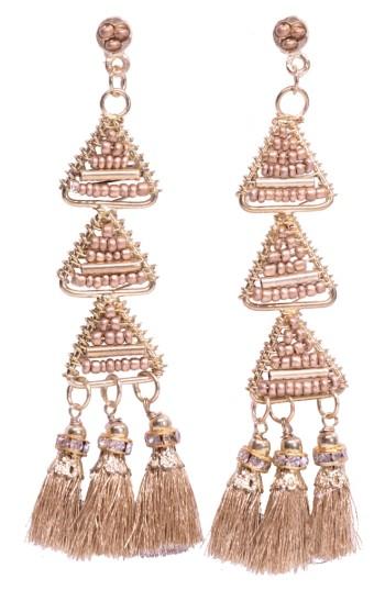 Women's Area Stars Pia Pyramid Tassel Earrings