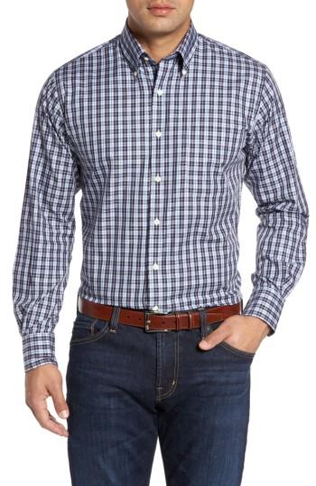 Men's Peter Millar Dusk Plaid Sport Shirt