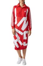 Women's Adidas Bold Age Graphic Track Dress - Red