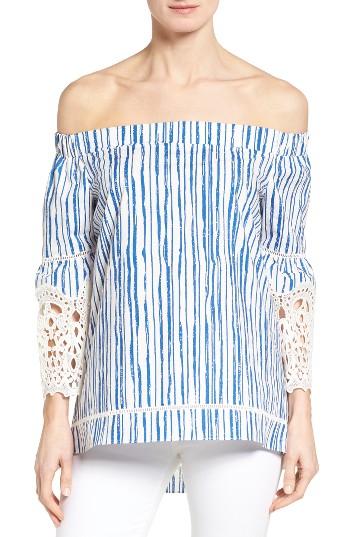 Women's Kobi Halperin Miranda Lace Cuff Off The Shoulder Blouse