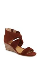 Women's Lucky Brand Tammanee Wedge Sandal M - Brown