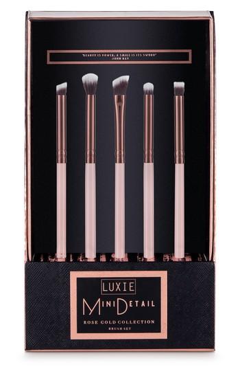 Luxie Rose Gold Mini Detail Eye Brush Set, Size - No Color