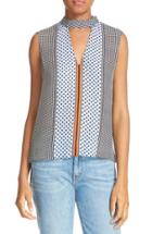 Women's Derek Lam 10 Crosby Collar Detail Silk Blouse