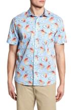 Men's Tommy Bahama The Kois Of Summer Fit Camp Shirt, Size Medium - Blue
