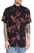 Men's Lira Clothing Simmer Short Sleeve Shirt, Size - Black