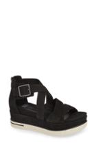 Women's Eileen Fisher Boost Wedge Sandal M - Black