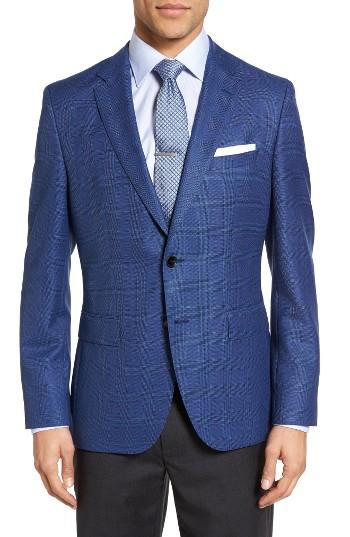 Men's Boss Jeen Trim Fit Plaid Wool Sport Coat