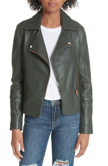 Women's Ted Baker London Lizia Biker Jacket - Green