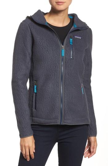 Women's Patagonia Retro Pile Hoodie - Blue