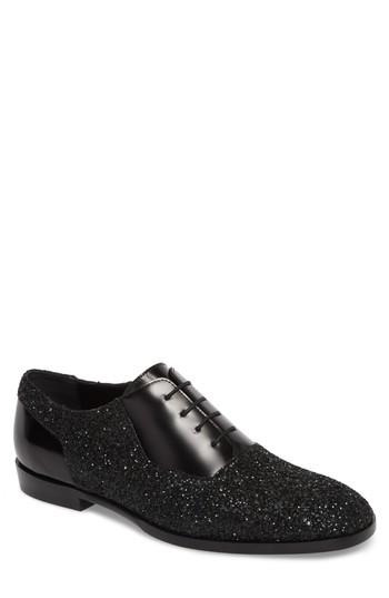 Men's Jimmy Choo Tyler Plaid Toe Oxford Us / 42eu - Black