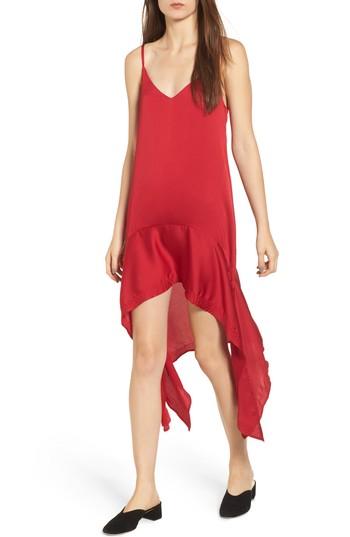 Women's The Fifth Label Palladium Shark Bite Hem Dress - Red