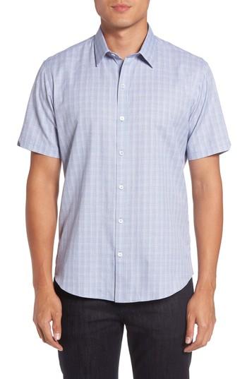 Men's Zachary Prell Zimmerman Check Sport Shirt - Blue