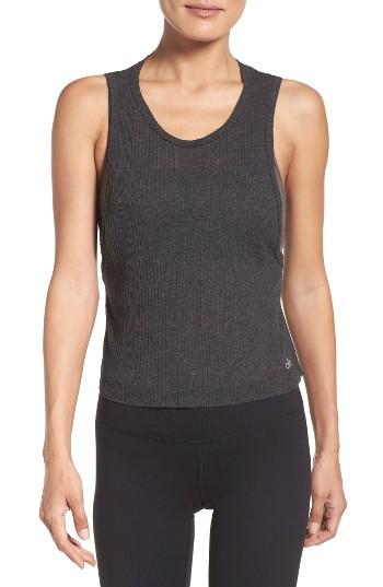 Women's Alo Air Crop Muscle Tank - Grey