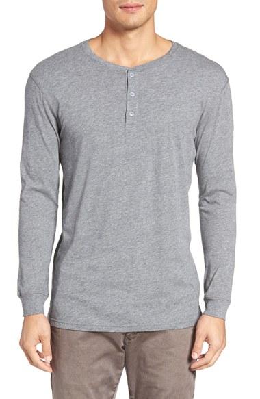 Men's Slate & Stone Button Henley