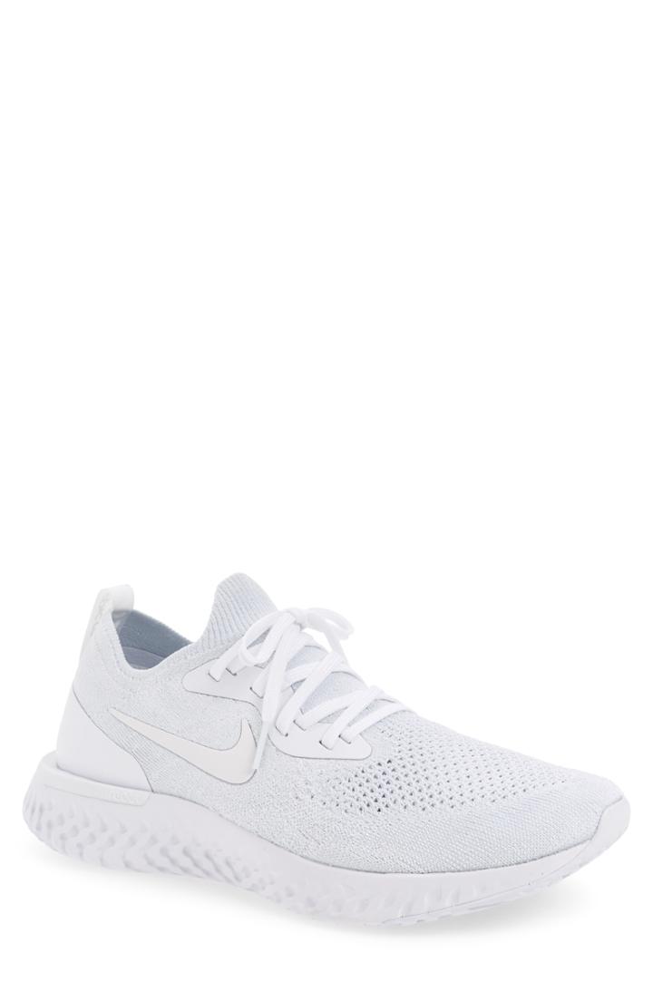 Men's Nike Epic React Flyknit Running Shoe .5 M - White