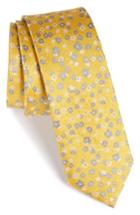 Men's The Tie Bar Freefall Floral Silk Tie, Size - Yellow