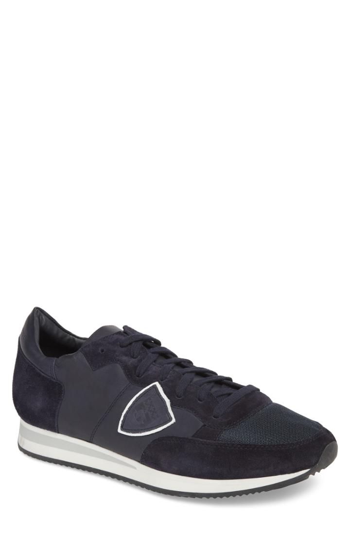 Men's Philippe Model Tropez Low Top Sneaker .5us / 42eu - Blue