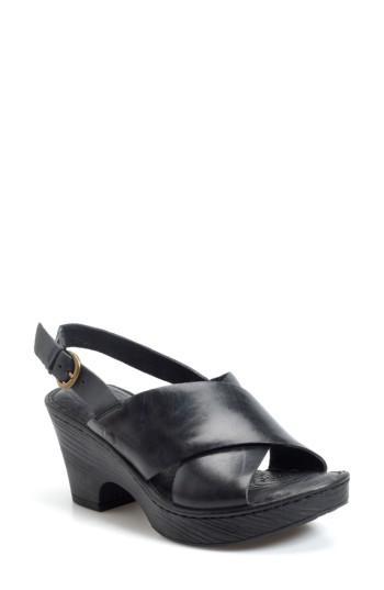 Women's B?rn Coralyn Platform Sandal M - Black