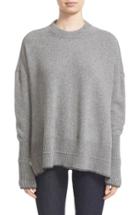 Women's Givenchy Side Slit Alpaca & Wool Sweater - Metallic