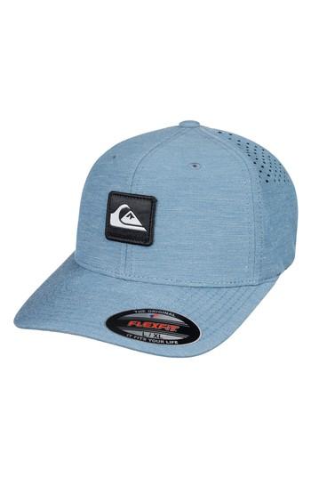 Men's Quiksilver Union Flex Fit Baseball Cap - Blue/green